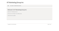 Desktop Screenshot of ktmarketinggroup.com